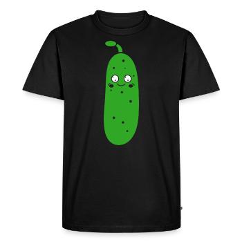 concombre - T-shirt Premium bio Homme - noir - Devant - Nico (187cm)