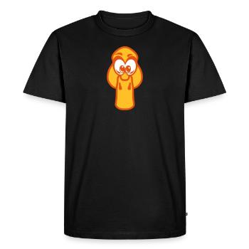 canard tete dessin animaux enfant 17 - T-shirt Premium bio Homme - noir - Devant - Nico (187cm)