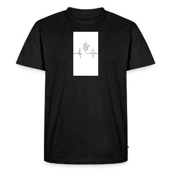 Save The Earth - Men's Premium Organic T-Shirt - black - Front - Nico (187cm)