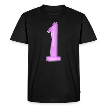1 Gagnant - T-shirt Premium bio Homme - noir - Devant - Nico (187cm)