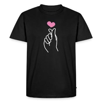 K Pop Finger Korean Pop K-Pop Snap Music Gift - Men's Premium Organic T-Shirt - black - Front - Nico (187cm)