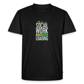 Social worker Social work Social work - Men's Premium Organic T-Shirt - black - Front - Nico (187cm)