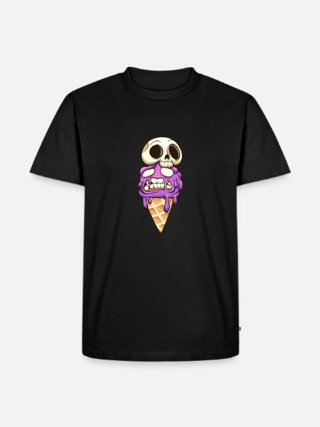 skull - T-shirt Premium bio Homme - noir