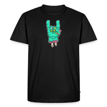 Costume d'Halloween Zombie Hand Rock - T-shirt Premium bio Homme - noir - Devant - Nico (187cm)