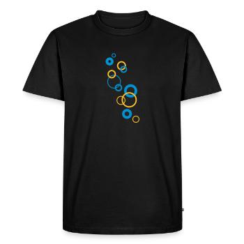 bubbles - Men's Premium Organic T-Shirt - black - Front - Nico (187cm)