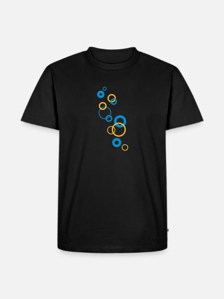bubbles - Men's Premium Organic T-Shirt - black