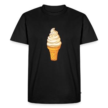 Glace molle Glace Glace Glace Glace de glace - T-shirt Premium bio Homme - noir - Devant - Nico (187cm)