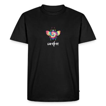 Tie Dye Bee Carefree Biene Be Carefree - T-shirt Premium bio Homme - noir - Devant - Nico (187cm)