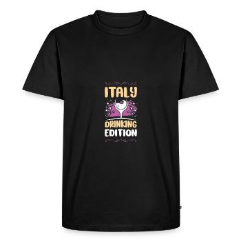 Italie Party Holidays - T-shirt Premium bio Homme - noir - Devant - Nico (187cm)