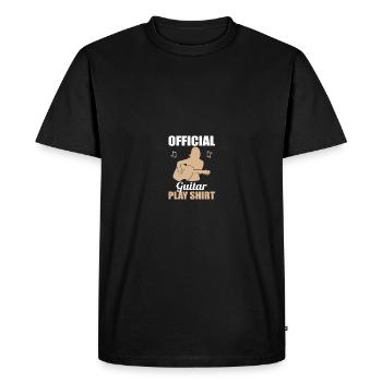 Chemise cadeau officielle de jeu de guitare - T-shirt Premium bio Homme - noir - Devant - Nico (187cm)