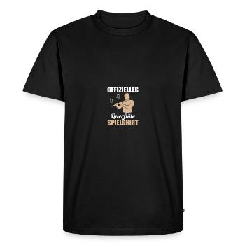 Chemise de jeu de flûtes pour les musiciens - T-shirt Premium bio Homme - noir - Devant - Nico (187cm)