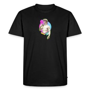 Michel-Ange David Statue Moderne Urbain Cadeau - T-shirt Premium bio Homme - noir - Devant - Nico (187cm)