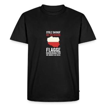 Polonais Pologne - T-shirt Premium bio Homme - noir - Devant - Nico (187cm)