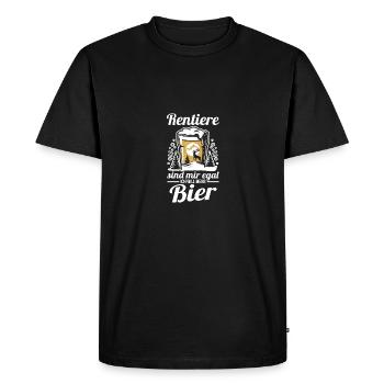 Santa Claus Christmas Party Christmas Mulled Wine - Men's Premium Organic T-Shirt - black - Front - Nico (187cm)