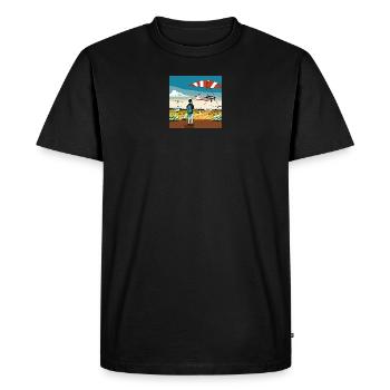 GuyWatchingPlanesTrois - T-shirt Premium bio Homme - noir - Devant - Nico (187cm)