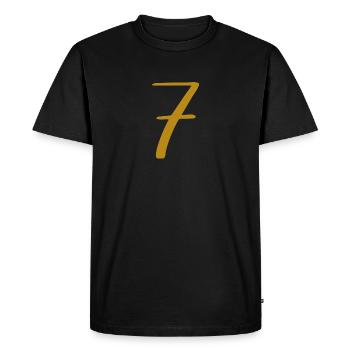 7 - T-shirt Premium bio Homme - noir - Devant - Nico (187cm)