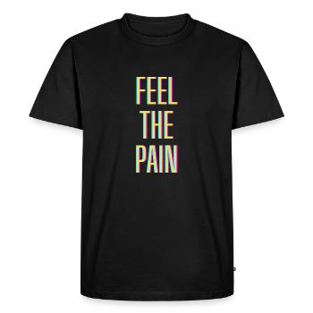 Ressentez la douleur - T-shirt Premium bio Homme - noir - Devant - Nico (187cm)