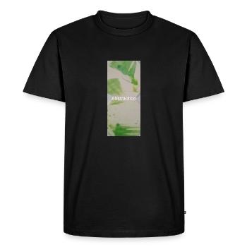 Abstract Painting Acid Color - Men's Premium Organic T-Shirt - black - Front - Nico (187cm)