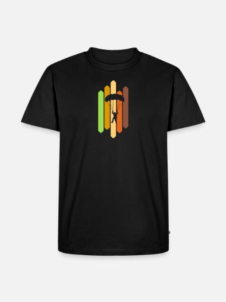 Parachutisme Parapente Parachutisme - T-shirt Premium bio Homme - noir