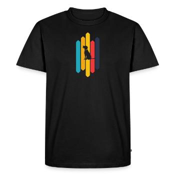 Dog School Dog Trainer - Men's Premium Organic T-Shirt - black - Front - Nico (187cm)