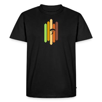 Skydiving Para Paragliding - Men's Premium Organic T-Shirt - black - Front - Nico (187cm)