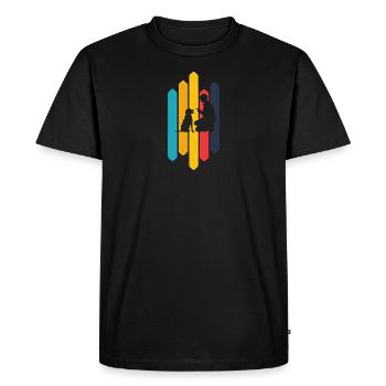 dog school dog trainer agility - Men's Premium Organic T-Shirt - black - Front - Nico (187cm)