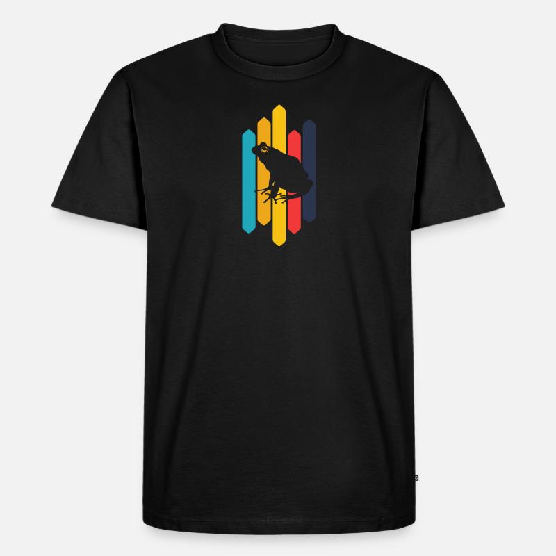 Frosch Molch - Männer Premium Bio T-Shirt - Schwarz