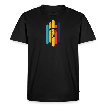 Paragliding Parachute Para - Men's Premium Organic T-Shirt - black - Front - Nico (187cm)