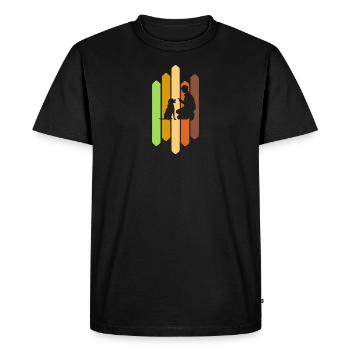 Dog Trainer Agility Dog School - Men's Premium Organic T-Shirt - black - Front - Nico (187cm)