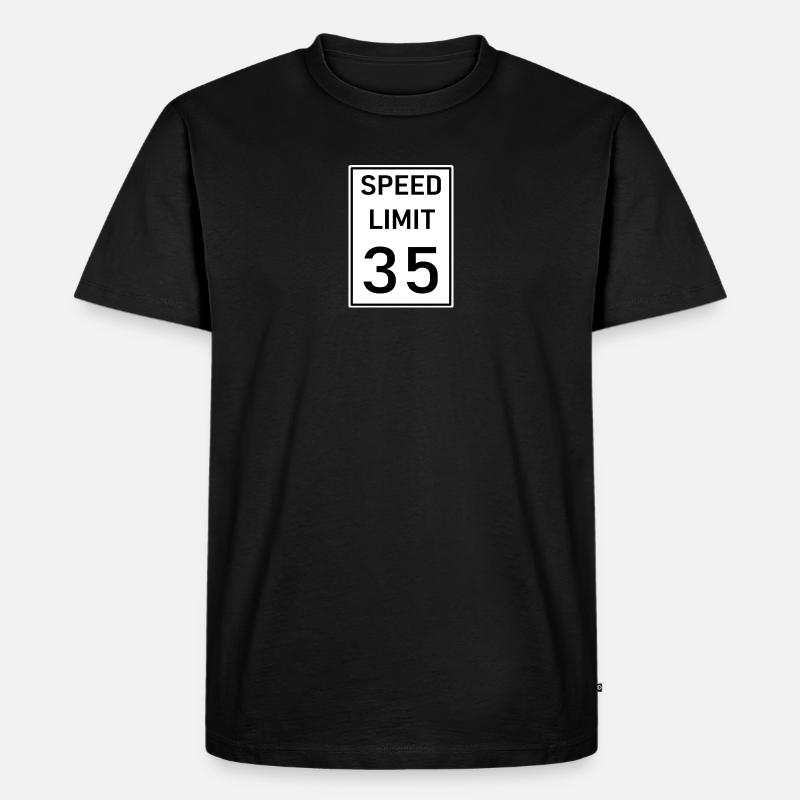 Geschwindigkeit - Männer Premium Bio T-Shirt - Schwarz