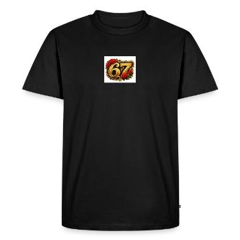 Cadre Golden67 Rose - T-shirt Premium bio Homme - noir - Devant - Nico (187cm)