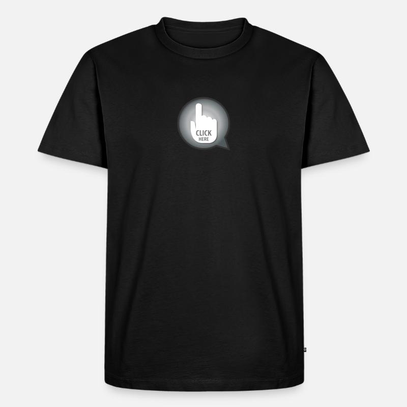CLICK HERE - Männer Premium Bio T-Shirt - undefined