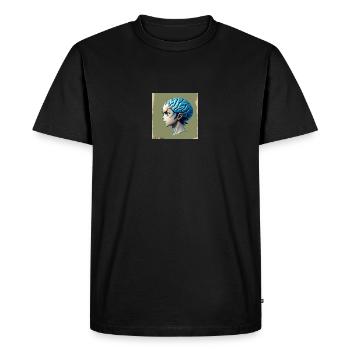 Anime Big Brain - T-shirt Premium bio Homme - noir - Devant - Nico (187cm)