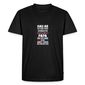 Croats Croats Croatin Hrvatska Croatia - Men's Premium Organic T-Shirt - black - Front - Nico (187cm)