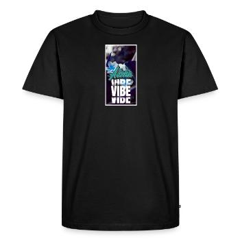 Ambiance fleurie Aloha - T-shirt Premium bio Homme - noir - Devant - Nico (187cm)