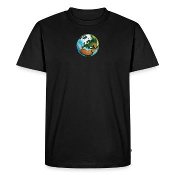 PlanetEU - Men's Premium Organic T-Shirt - black - Front - Nico (187cm)