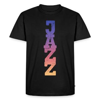 Jazz - Men's Premium Organic T-Shirt - black - Front - Nico (187cm)