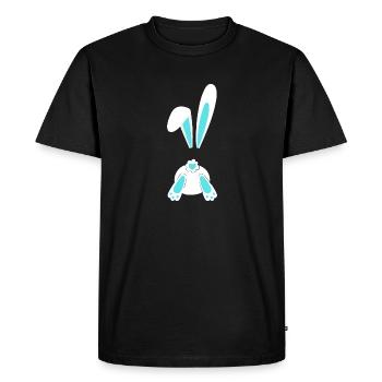 lapin de corde mignon bdsm - T-shirt Premium bio Homme - noir - Devant - Nico (187cm)