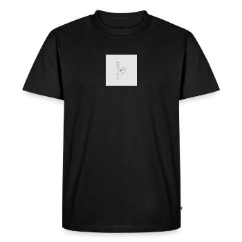 Photography Logo Star Flash - Men's Premium Organic T-Shirt - black - Front - Nico (187cm)