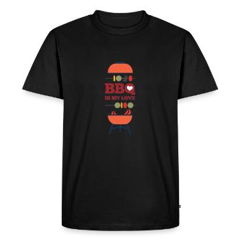 Barbecue - T-shirt Premium bio Homme - noir - Devant - Nico (187cm)