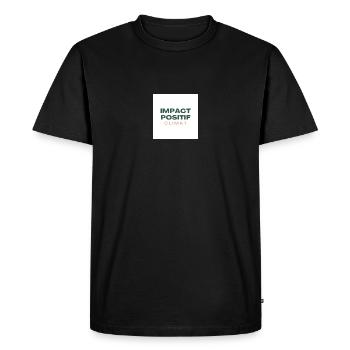 POSITIVE CLIMATE IMPACT - Men's Premium Organic T-Shirt - black - Front - Nico (187cm)