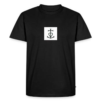 Camargue - T-shirt Premium bio Homme - noir - Devant - Nico (187cm)