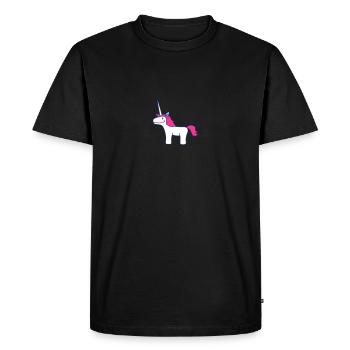 Unicorn - T-shirt Premium bio Homme - noir - Devant - Nico (187cm)
