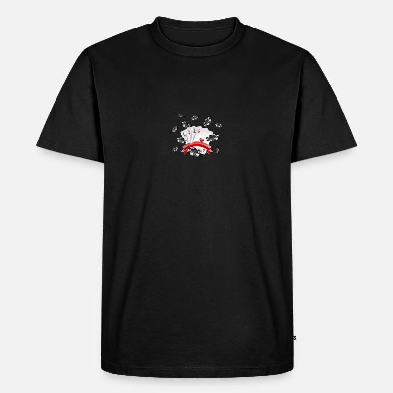roulette - Männer Premium Bio T-Shirt - Schwarz