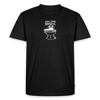 Magie du barbecue magique - T-shirt Premium bio Homme - noir - Devant - Nico (187cm)