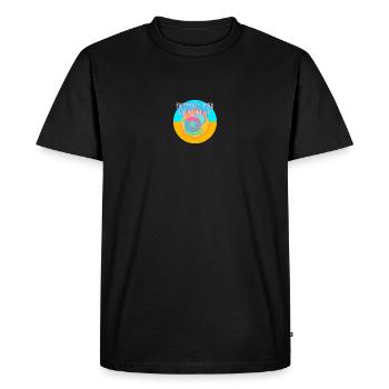 Liberté pour les beignets - T-shirt Premium bio Homme - noir - Devant - Nico (187cm)