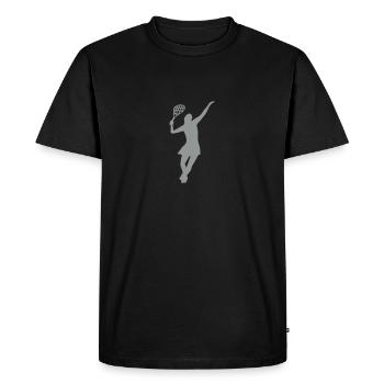 Female Tennis Player - Men's Premium Organic T-Shirt - black - Front - Nico (187cm)