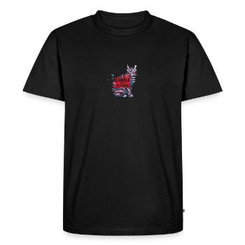 Kamala pour le design patriotique du chat de la - T-shirt Premium bio Homme - noir - Devant - Nico (187cm)