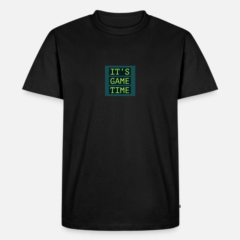 Eljon - Männer Premium Bio T-Shirt - Schwarz