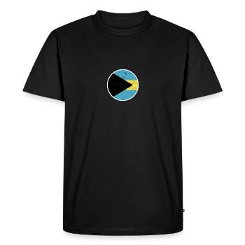 Bahamas Drapeau Bahaman Bahaméen - T-shirt Premium bio Homme - noir - Devant - Nico (187cm)